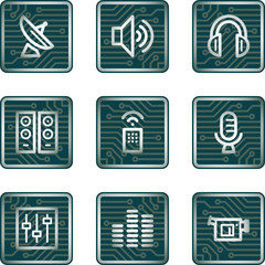 Media icons, electronics series