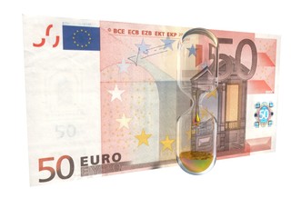 Sanduhr Euroschein