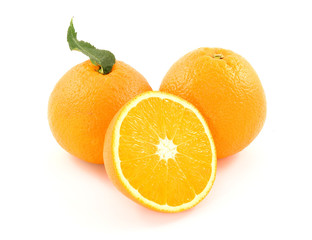 oranges fruit studio isolated