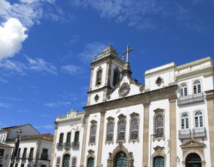 Fototapeta na wymiar Eglise baroque, Salvador de Bahia, Brésil.