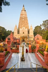 Deurstickers Mahabodhy Temple, Bodhgaya, Bihar, India. © Luciano Mortula-LGM