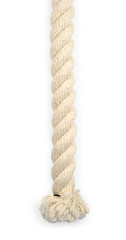 Fragment of cable isolated with clipping path over white
