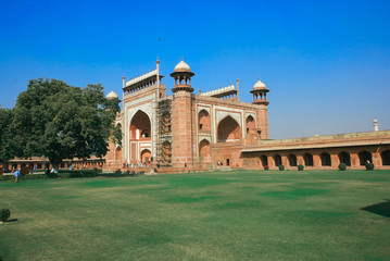 Taj Mahal gate in India