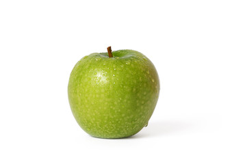 Green apple isolated on a white background