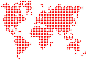 Fototapeta premium Map of the world