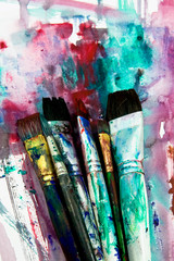Obraz premium water color brush,s