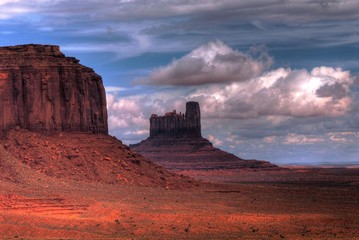 Stormy weather over Monument Valley