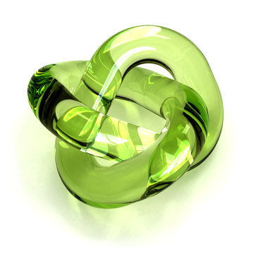 green glass torus knot