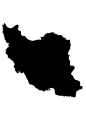 vector map of iran