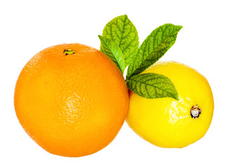 orange and lemon