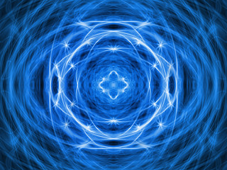Blue abstract energy pattern