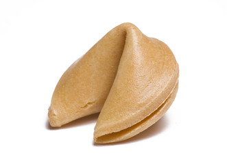 Fortune Cookie on White