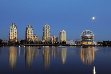Naklejka premium świat nauki i fałszywy potok Vancouver