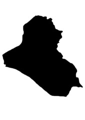 vector map of iraq