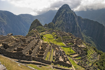 Inca sanctuary of Machupicchu. Cusco, Peru, South America.