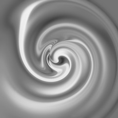 milk or whipped cream in a swirl