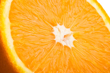 Fresh Orange slice close up