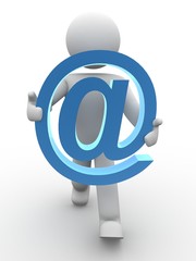 figur mit internetzeichen