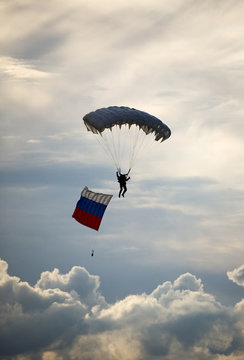 Celebrating Russian Aviator's Day, Air show. Novosibirsk