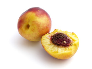 peached isolated on white background