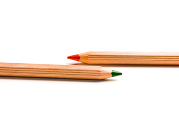 Obraz premium conceptual image - conflict red and green