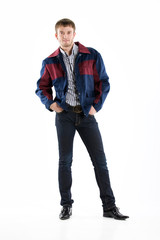 Fototapeta premium young man in workwear