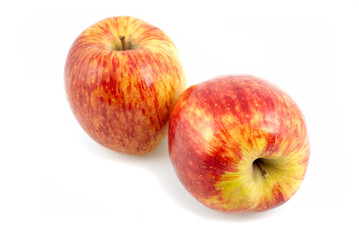 Two apple isolated on white