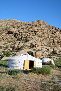 Ger camp in Mongolia