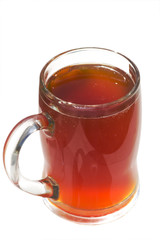 mug of kvass isolated on wbite