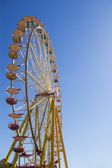 observation wheel on sunny day