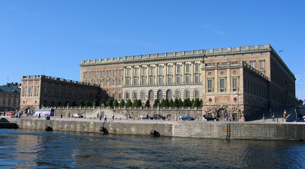 Fototapeta na wymiar Pałac Królewski w Sztokholmie