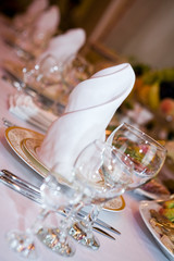 Table at restaurant.