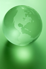 Green Colored Globe