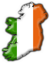 ireland button flag map shape