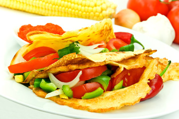 Tortilla mit Gemüse