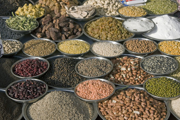 Food stall in Old Delhi, India