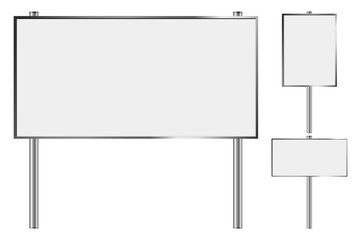 blank billboard set