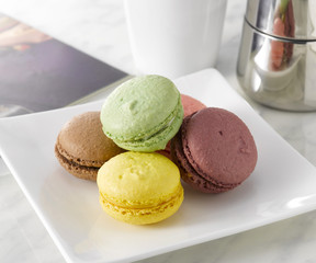 Macaron is a traditional French pastry