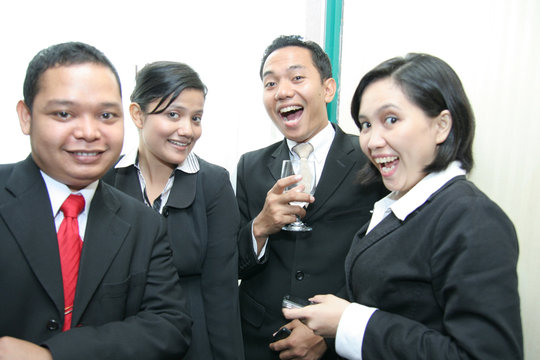 business people surprise