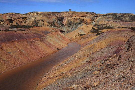 Parys Mountain an old copper mine near Amlwch Anglesey