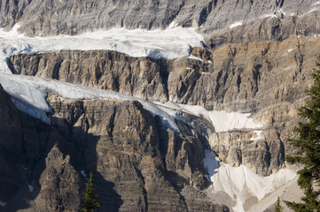 Fototapeta na wymiar Crowfoot lodowiec w Banff National Park Kanada