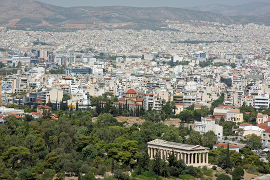 Athen mit Tempel