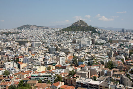 Athen mit Lykavittos