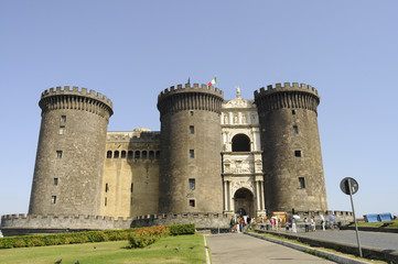 Castel Nuovo - Napoli Campania - obrazy, fototapety, plakaty