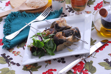 Spiedini di anguilla - Secondi di pesce