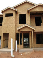 various stages of construction activity on project site