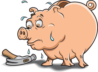 Piggy Bank and Hammer
