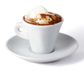 Coffee with ice-cream