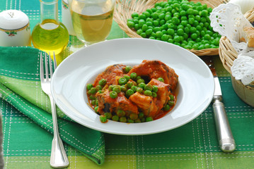 Anguilla in umido con piselli - Secondi di pesce