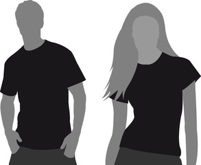 T-shirt Vorlage vector